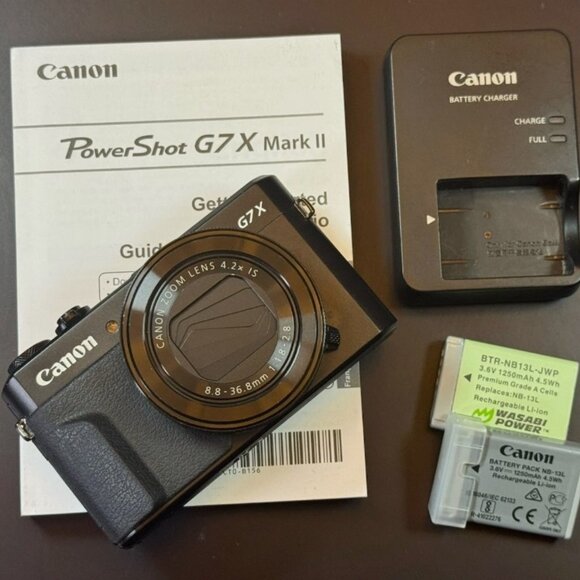 Canon PowerShot G7X Mark II – 20.1MP Digital Camera – Black – Excellent Conditio - Picture 1 of 7